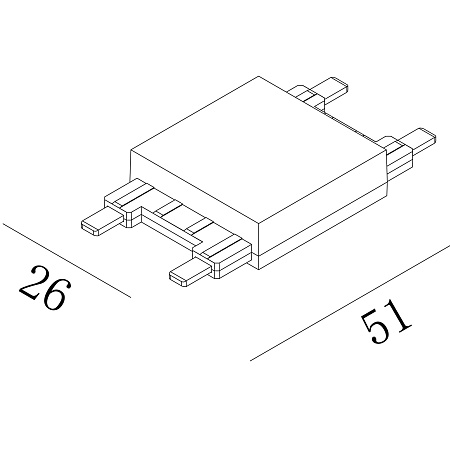 Коннектор системы SWG CN-SLIM-BL-I Коннектор системы SWG CN-SLIM-BL-I