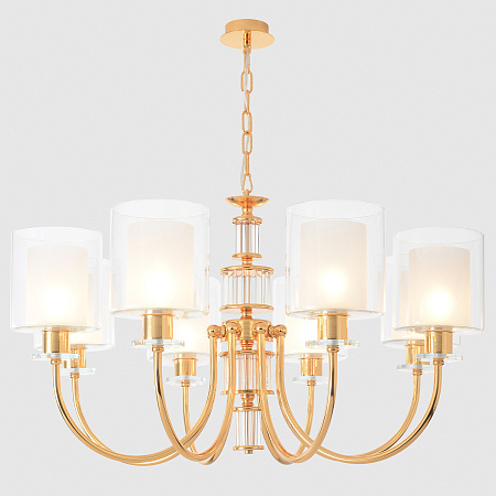 Люстра подвесная Crystal Lux ELENA SP8 GOLD