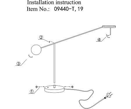 Настольная лампа светодиодная Kink Light Некси 09440-T,19(4000K)