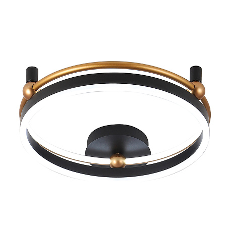 Светильник потолочный светодиодный Crystal Lux FERNANDO PL48W LED BLACK/GOLD Светильник потолочный светодиодный Crystal Lux FERNANDO PL48W LED BLACK/GOLD