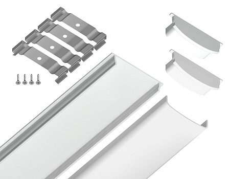 Накладной гибкий профиль для светодиодной ленты Ambrella light ILLUMINATION GP1600WH
