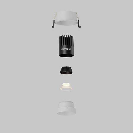 Светильник встраиваемый светодиодный Maytoni Dip DL115-10W-2.7K-W