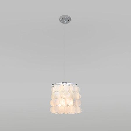 Светильник подвесной Eurosvet Sandra 60185/1 хром/перламутр a069247