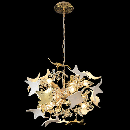 Люстра подвесная Crystal Lux LETISIA SP9 GOLD