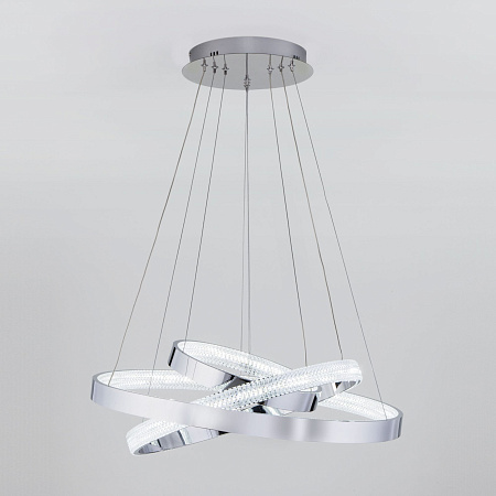 Люстра подвесная светодиодная Eurosvet Posh 90276/3 хром (a048453) Люстра подвесная светодиодная Eurosvet Posh 90276/3 хром (a048453)