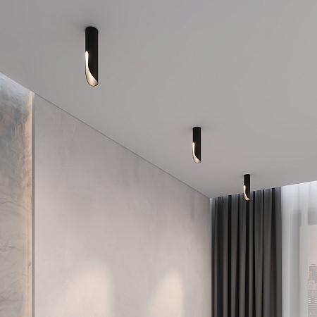 Светильник потолочный светодиодный Elektrostandard Apex 25113/LED черный a068287 Светильник потолочный светодиодный Elektrostandard Apex 25113/LED черный a068287