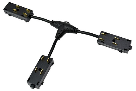 Коннектор питания T-образный Denkirs SMART UNI TR2115-BK