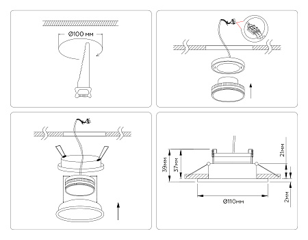 Светильник встраиваемый Ambrella light TECHNO SPOT TN6601 Светильник встраиваемый Ambrella light TECHNO SPOT TN6601