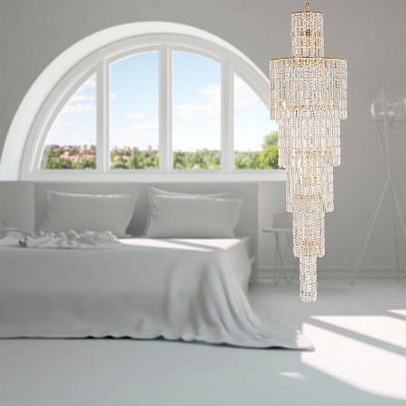 Люстра каскадная Arti Lampadari Valencia E 1.11.50.501 G Люстра каскадная Arti Lampadari Valencia E 1.11.50.501 G