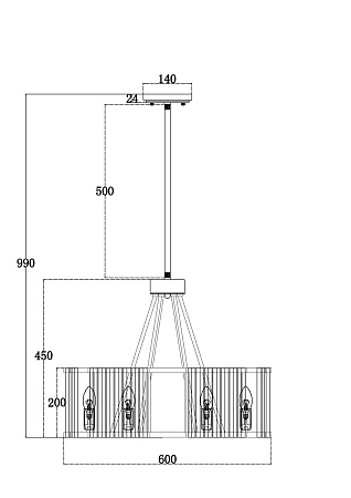 Люстра на штанге Maytoni Solar MOD087PL-06G Люстра на штанге Maytoni Solar MOD087PL-06G
