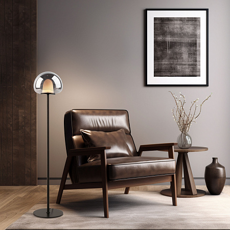 Торшер светодиодный Eurosvet Twice 90327/1 черный Торшер светодиодный Eurosvet Twice 90327/1 черный