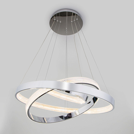 Люстра подвесная светодиодная Eurosvet Posh 90276/3 хром (a048453) Люстра подвесная светодиодная Eurosvet Posh 90276/3 хром (a048453)