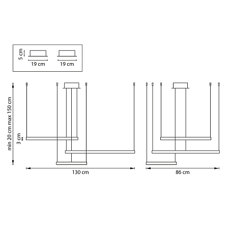 Светильник подвесной светодиодный Lightstar Saturno 749223