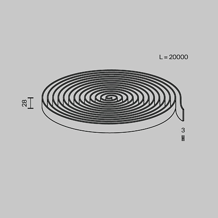 Токопроводящая текстильная лента Maytoni Parity TRX130-1.20DB