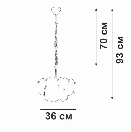 Люстра подвесная Vitaluce V5888-8/4 Люстра подвесная Vitaluce V5888-8/4