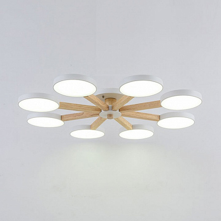 Люстра потолочная светодиодная Imperiumloft TURNA 8 White TURNA01 178340-26 Люстра потолочная светодиодная Imperiumloft TURNA 8 White TURNA01 178340-26