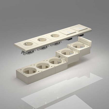 Коробка для накладного монтажа Werkel W8000003 a053526 Коробка для накладного монтажа Werkel W8000003 a053526