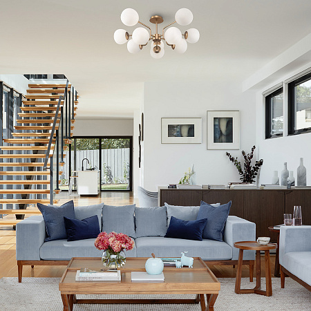 Люстра на штанге Maytoni Erich MOD221PL-10G Люстра на штанге Maytoni Erich MOD221PL-10G