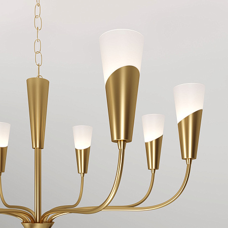 Люстра подвесная Eurosvet Rhyton 60167/8 латунь a068281 Люстра подвесная Eurosvet Rhyton 60167/8 латунь a068281