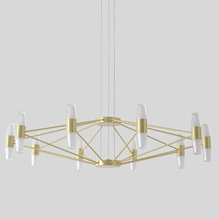 Люстра подвесная светодиодная Crystal Lux DOROTEA SP10 GOLD Люстра подвесная светодиодная Crystal Lux DOROTEA SP10 GOLD