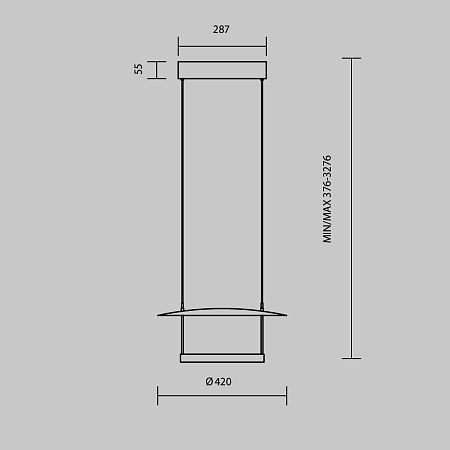 Светильник подвесной светодиодный Maytoni Ambience MOD280PL-L23B3K1
