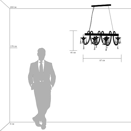 Подвесная люстра Lightstar Corno 821160 Подвесная люстра Lightstar Corno 821160