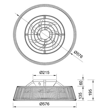 Люстра с вентилятором светодиодная Mantra POLINESIA 8230 Люстра с вентилятором светодиодная Mantra POLINESIA 8230