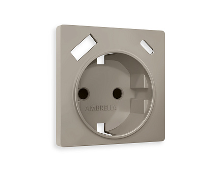 Лицевая панель для электрической розетки с/з со шторками 2USB A+C QUANT Ambrella Volt ALFA AP3700 Лицевая панель для электрической розетки с/з со шторками 2USB A+C QUANT Ambrella Volt ALFA AP3700