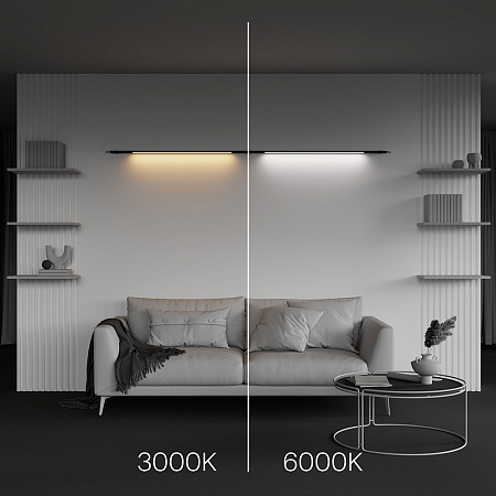 Трековый штанговый светодиодный светильник Maytoni Axity Basis C100CL-L1000-24W3-6K-B