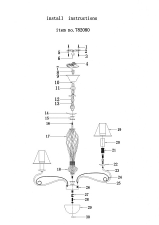Подвесная люстра Lightstar Esedra 782080