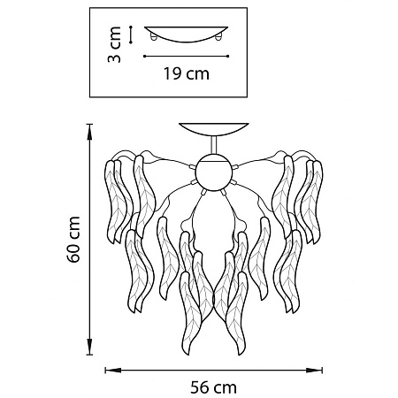 Потолочная люстра Lightstar Vetro colore 793095
