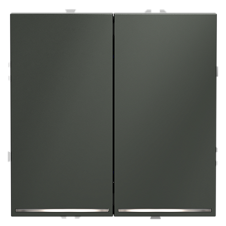 Выключатель встраиваемый VOLTUM S70 двухклавишный с подсветкой (титан) VLS020206 Выключатель встраиваемый VOLTUM S70 двухклавишный с подсветкой (титан) VLS020206