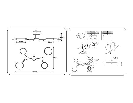 Люстра потолочная светодиодная Ambrella light FL4860