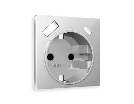 Лицевая панель для электрической розетки с заземлением со шторками 2USB A+C QUANT Ambrella Volt ALFA AP4100 Лицевая панель для электрической розетки с заземлением со шторками 2USB A+C QUANT Ambrella Volt ALFA AP4100