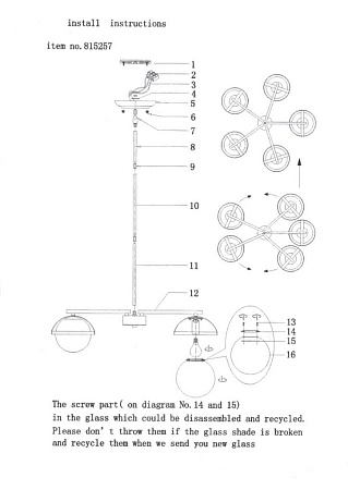 Потолочная люстра Lightstar Croco 815257