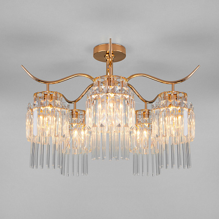 Люстра потолочная хрустальная  Eurosvet Sevilia 10119/5 золото (a052246)