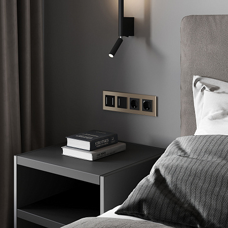 Сенсорный выключатель одноклавишный с подсветкой Werkel черный W4512008 Сенсорный выключатель одноклавишный с подсветкой Werkel черный W4512008