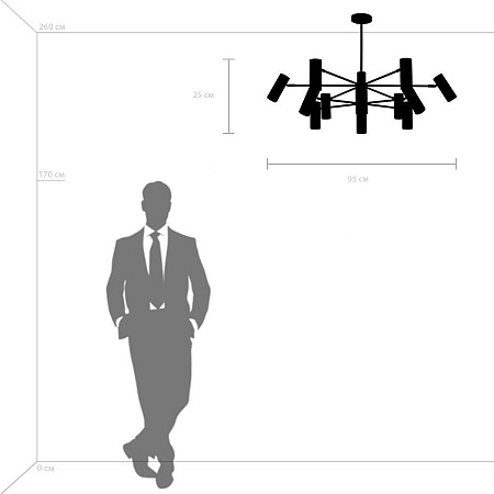 Люстра на штанге Lightstar Roma 718327 Люстра на штанге Lightstar Roma 718327