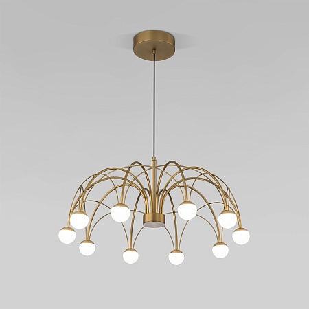 Люстра подвесная светодиодная Eurosvet Ragno 90030/10 LED золото a069298 Люстра подвесная светодиодная Eurosvet Ragno 90030/10 LED золото a069298