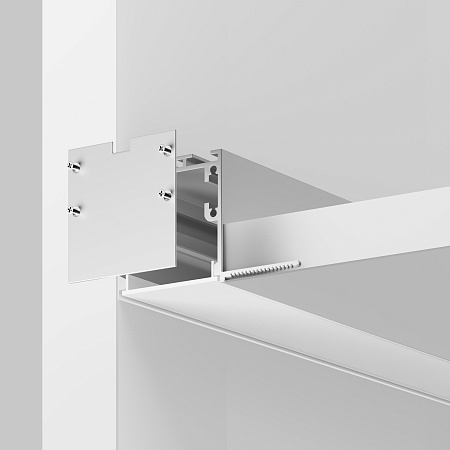 Алюминиевый профиль встраиваемый скрытого монтажа Maytoni ALM-5959-S-2M 636014 Алюминиевый профиль встраиваемый скрытого монтажа Maytoni ALM-5959-S-2M 636014