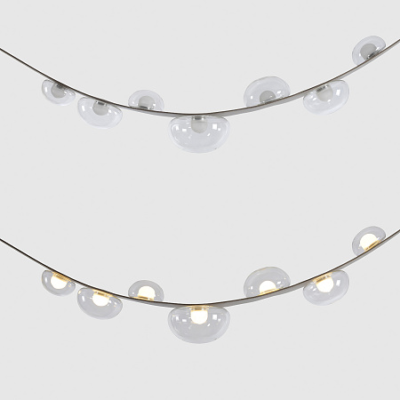 Светильник подвесной светодиодный Crystal Lux BOSQUE SP7 L3000 GREY/TRANSPARENT Светильник подвесной светодиодный Crystal Lux BOSQUE SP7 L3000 GREY/TRANSPARENT