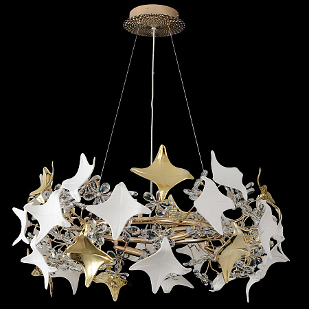 Люстра подвесная Crystal Lux LETISIA SP8 GOLD