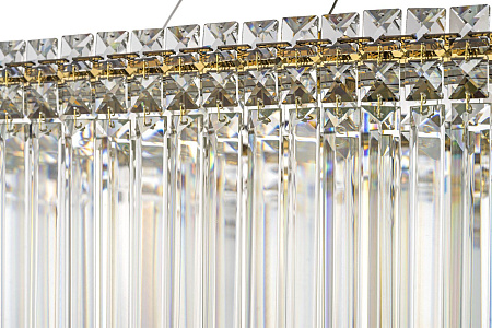 Люстра хрустальная светодиодная Arti Lampadari Ovindoli L 1.5.120x40.101 G Люстра хрустальная светодиодная Arti Lampadari Ovindoli L 1.5.120x40.101 G