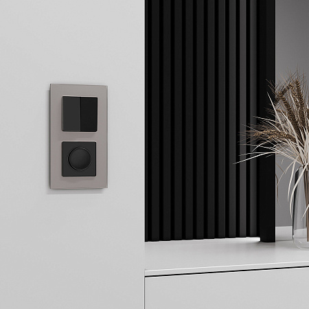 Рамка на 2 поста Werkel Senso дымчатый, стекло soft-touch W0023117 a067415 Рамка на 2 поста Werkel Senso дымчатый, стекло soft-touch W0023117 a067415