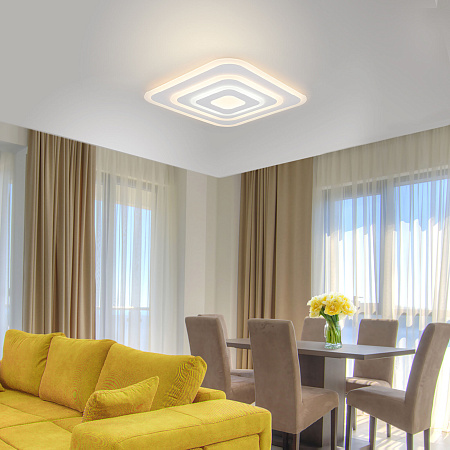 Светильник потолочный светодиодный Eurosvet Siluet 90118/4 белый Светильник потолочный светодиодный Eurosvet Siluet 90118/4 белый