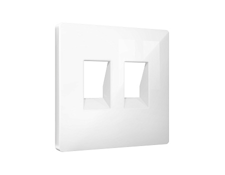 Лицевая панель ALFA для компьютерной/телефонной двойной розетки Ambrella Volt ALFA AP1121 Лицевая панель ALFA для компьютерной/телефонной двойной розетки Ambrella Volt ALFA AP1121