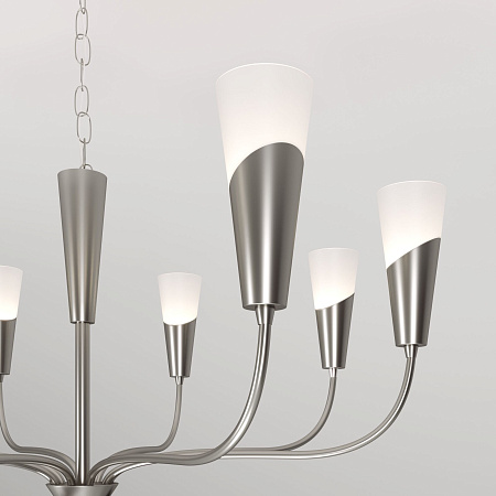 Люстра подвесная Eurosvet Rhyton 60167/8 никель a068285 Люстра подвесная Eurosvet Rhyton 60167/8 никель a068285