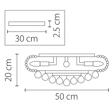 Потолочная люстра Osgona Monile 704094