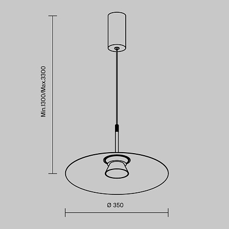 Светильник подвесной светодиодный Maytoni Platte MOD352PL-L10W3K