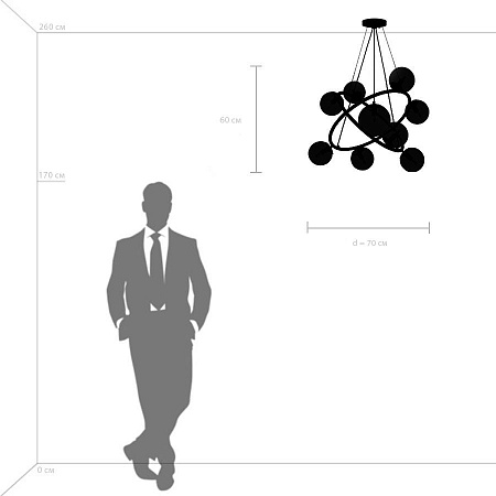 Подвесная люстра Lightstar Croco 815397 Подвесная люстра Lightstar Croco 815397